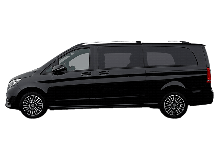 Black V-Class Mini Van for VIP Taxi Services in Arlberg